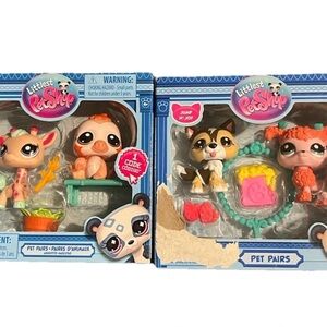 Littlest Pet Shop Pet Pairs 2 Boxes Brand New Collectables